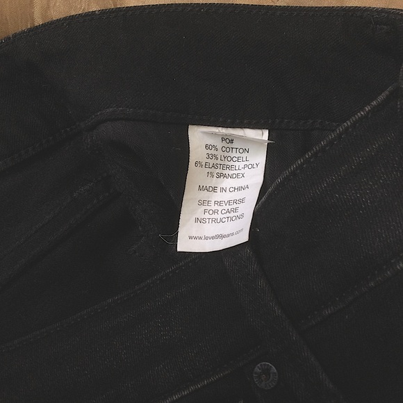 Level 99 Lily Skinny Straight Black Jeans - Picture 8 of 10